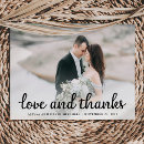 Search for magnet wedding thank you cards Love and thanks