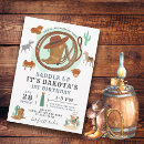 Search for horse 1st birthday invitations Wild west