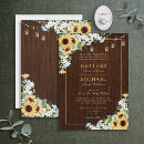 Search for blue and sunflower wedding invitations Rustic