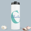 Search for monogram initials travel mugs Modern
