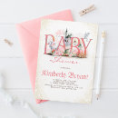 Search for fairytale baby girl shower invitations Castle