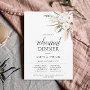 Recherche de greenery répétition dîner invitations Fleurs blanches