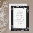 Recherche de noires et argentées invitations Contemporain