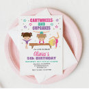 Search for cupcake birthday invitations Purple