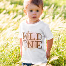 Search for wild one first birthday baby shirts Woodland