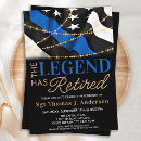 Recherche de police retirement invitations Policier