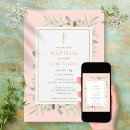 Search for geometric christening invitations Elegant