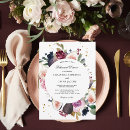 Search for moody floral invitations Burgundy