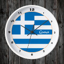 Recherche de drapeau grec horloges Patriotique