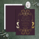 Search for art nouveau wedding invitations Gold
