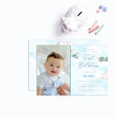 Search for time flies 1st birthday invitations Pilot