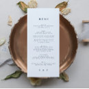 Search for blue and gold wedding menus For her
