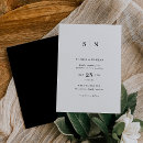 Recherche de inversé invitations Noir et blanc