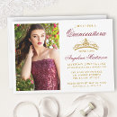 Recherche de partie de couronne de princesse invitations Quinceanera