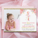 Search for girls pink 14th birthday invitations Girl floral