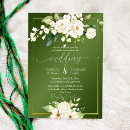 Search for elegant green and white invitations Greenery