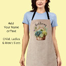 Search for funny cactus aprons For her
