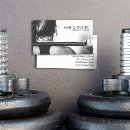 Search for fitness business cards black and white