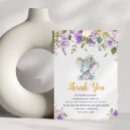 Search for purple thank you cards floral