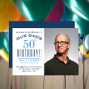 Search for father 50th birthday invitations Fifty