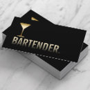 Search for martini business cards Barman