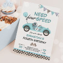 Recherche de speed invitations Fête d'anniversaire de course