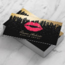 Search for black red gold business cards Makeup artist