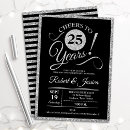 Search for 25 year anniversary invitations Typography