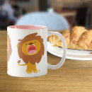 Search for roaring lion mugs Cute