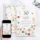 Search for floral 30th birthday invitations Garden