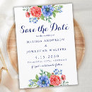 Search for red white blue save the dates Fourth of july