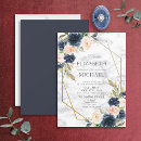 Search for navy and blush wedding invitations Watercolor