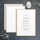 Search for elegant black and gold wedding invitations Simple