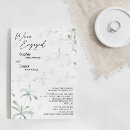 Recherche de nature engagement party invitations Simple