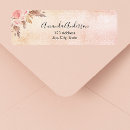 Search for rose gold return address labels pampas grass