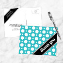 Search for modern polka dots pattern postcards Thank you