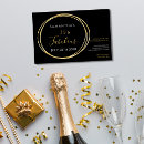 Search for black and gold 50th birthday invitations Fiftieth