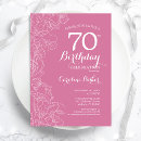 Search for elegant 70th birthday invitations Flowers