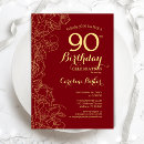 Recherche de rouge vintage invitations Élégant
