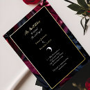 Recherche de croissant lune invitations Noir et or