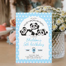 Search for cartoon panda birthday invitations Animal