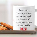 Search for dear dad mugs Funny