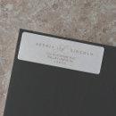 Search for gold foil wedding return address labels Classic bride and groom