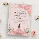 Search for blush pink quinceanera invitations Floral