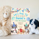 Search for cute puppy invitations Pawty