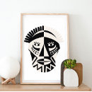 Recherche de masque africain posters Tribal