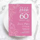 Search for pink 60th birthday invitations Surprise party