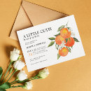 Search for clementine baby shower invitations Botanical