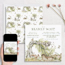 Search for animals square invitations Floral
