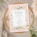 Recherche de pink watercolor invitations Eucalyptus